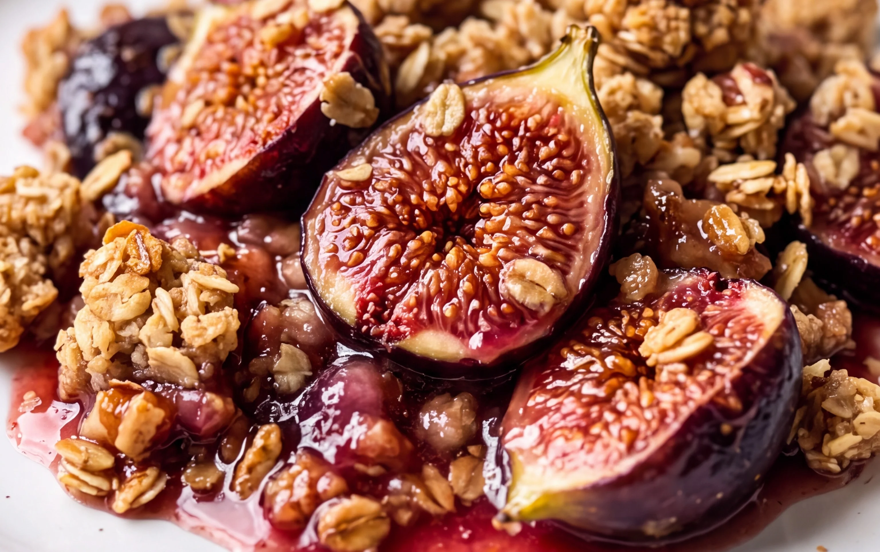 Crumble aux figues fraîches