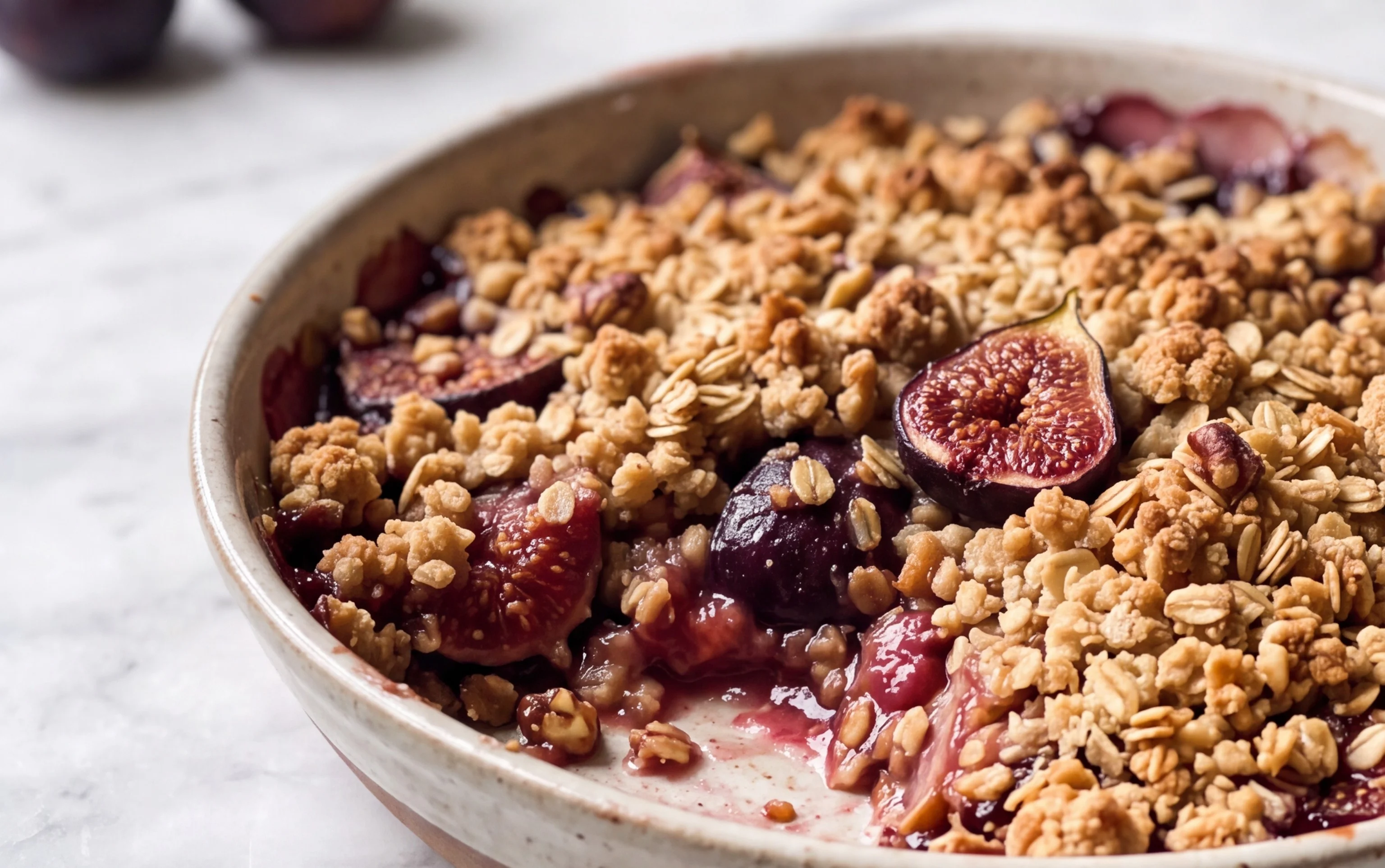 Crumble Figues Fraîches : Dessert d&rsquo;Automne Gourmand